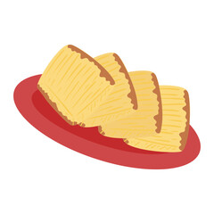 Hand Drawn Indonesian Traditional Food Illustration. 