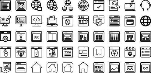 Set Of Site Icons Collection Isolated Silhouette Solid Icons Including Project, Business, Work, Site, Building, Industry, Construction Infographic Elements Logo Vector Illustration