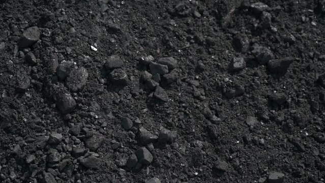 Close up of coal dust.