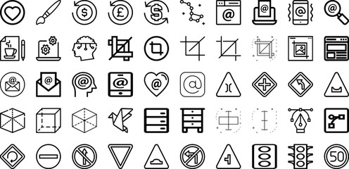 Set Of Sign Icons Collection Isolated Silhouette Solid Icons Including Symbol, Illustration, Sign, Traffic, Background, Vector, Isolated Infographic Elements Logo Vector Illustration