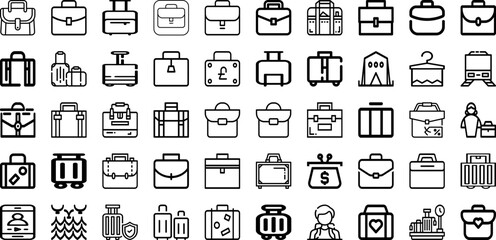 Set Of Case Icons Collection Isolated Silhouette Solid Icons Including Background, Technology, Object, Case, Accessory, Isolated, Digital Infographic Elements Logo Vector Illustration