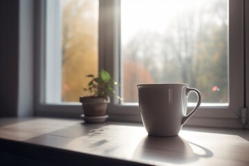 A cup of coffee in the morning AI Generative