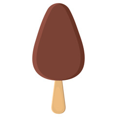 Vector cartoon image of dairy products. Delicious ice cream. The concept of a healthy lifestyle and cooking. An element for your design.