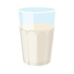 Vector cartoon image of dairy products. A container with milk. The concept of a healthy lifestyle and cooking. An element for your design.