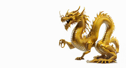 chinese dragon isolated on white