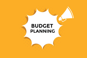 Fototapeta na wymiar Budget planning button web banner templates. Vector Illustration 