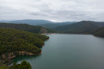 Fototapeta na wymiar Upper Yarra Reservoir, Victoria, Australia