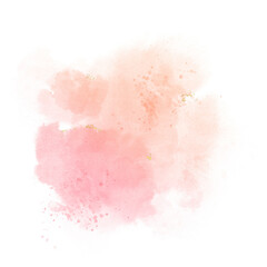 Pastel pink watercolor paint brush stroke background for banner or valentine's day and wedding elements 