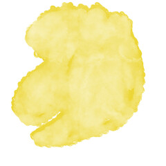 Yellow Watercolor Abstract Shapes