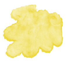 Yellow Watercolor Abstract Shapes