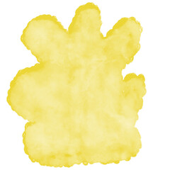 Yellow Watercolor Abstract Shapes