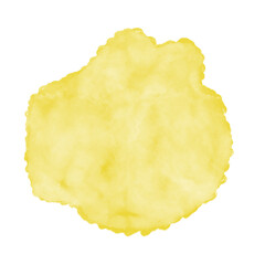 Yellow Watercolor Abstract Shapes
