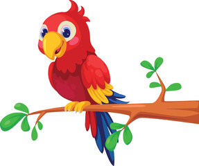 parrot on branch