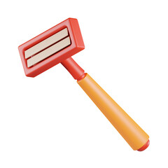 Barbershop Razor 3D Icon