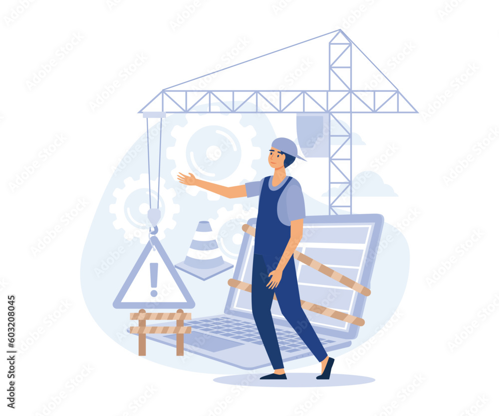 Poster website maintenance, coding and programming, under maintenance, technology, software development, fl
