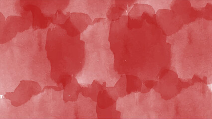 Abstract red watercolor background.Hand painted watercolor. vector