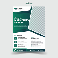 Unique, creative, and modern Business Flyer Corporate Flyer Template.