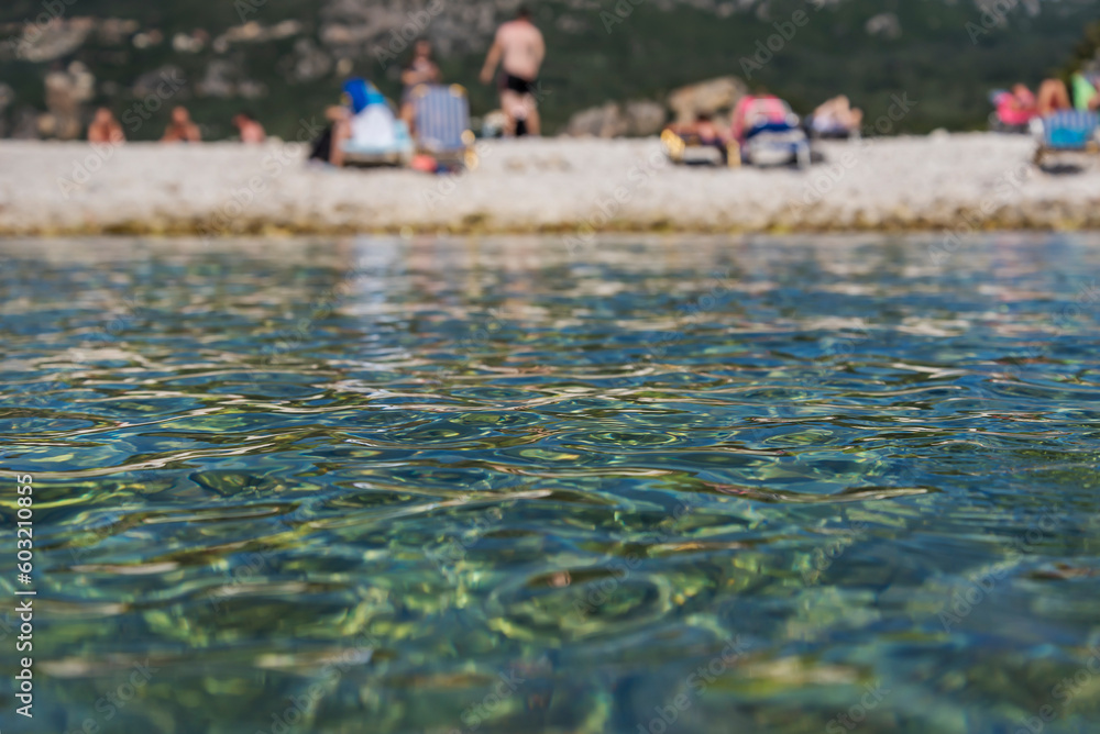 Wall mural Beach in Paleokastritsa.