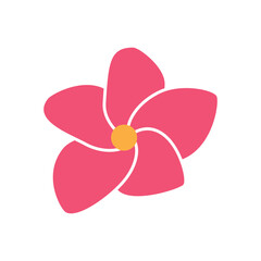 Beauty plumeria icon flowers design illustration symbol