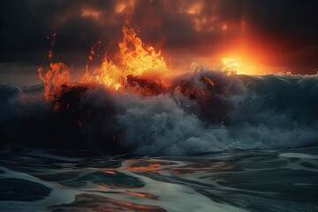 sea of water and fire