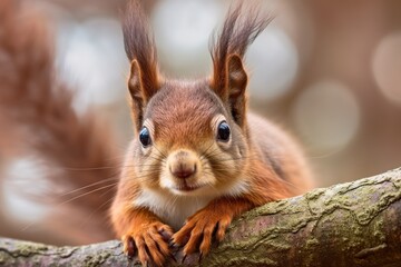 fluffy red squirrel