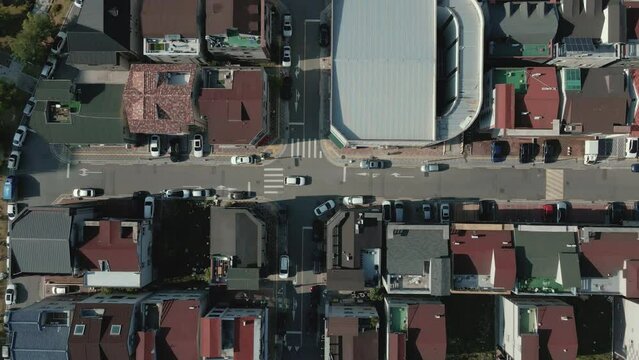 Korean Village, Daegu, Aerial View, Road