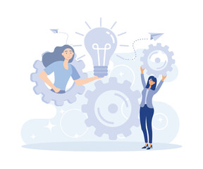 Remote home education, STEM activities, quarantine learning daily routine,  flat vector modern illustration