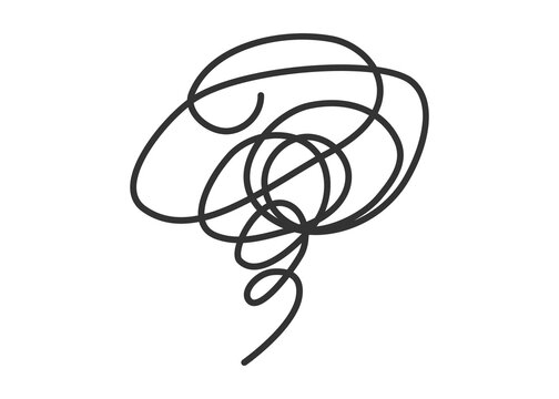 もやもやマークの背景 吹き出し素材のイラスト 不安 悩み 困るなどのアイコン素材