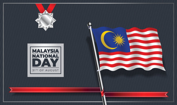 Malaysia National Day, Vector Template Design