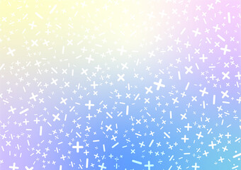 Random mathematical symbol gradient pastel pattern background