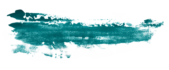 Shiny green brush watercolor painting isolated on transparent background. watercolor png