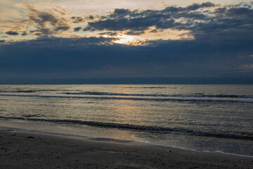 Sea, seashore, Waves over water, Landscape, nature