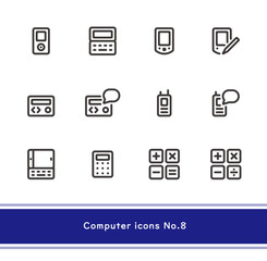 製品設計やアプリ開発やプログラミングに使える、シンプルで使いやすいIT系アイコンNo.8