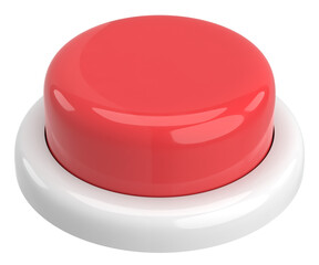 Push button. 3D button. 3D illustration.