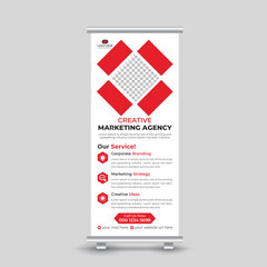 Professional business roll up banner design template for your company