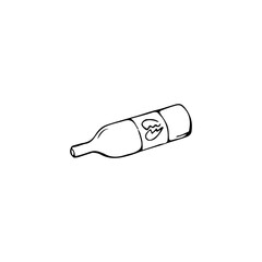 vector illustration of used drink bottles