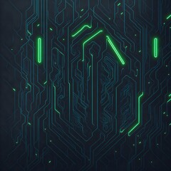 abstract electronic circuit board Generative AI