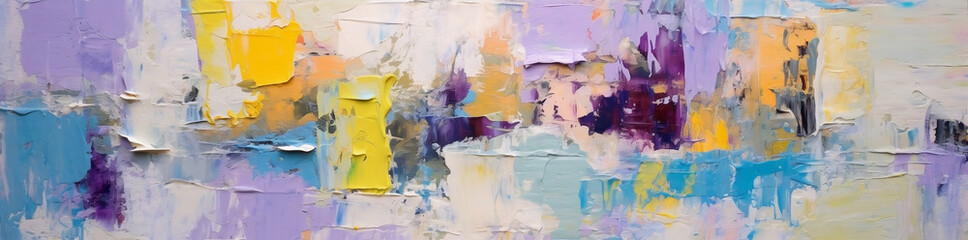 Obraz na płótnie Canvas Acrylic paint texture, colorful stains of paint. Modern art. Generative AI. 