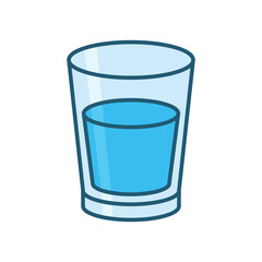 glass of water icon vector design template