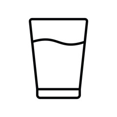 glass of water icon vector design template