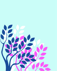 abstract branch floral vector background
