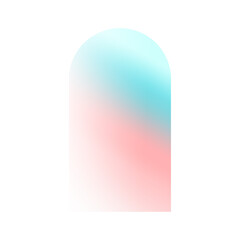 Cyan And Orange Gradient Faded Window
