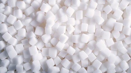 a pile of white sugar cubes sitting on top of a table.  generative ai