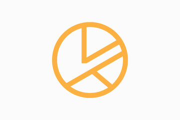 Initial Letter K Logo Design 