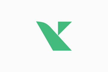 Initial Letter K Logo Design 