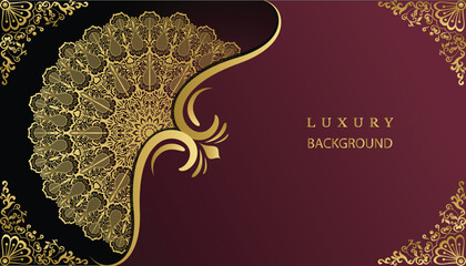 Arabesque style wonderful greeting and invitation card. Royal ornamental mandala design background. Decoration, Decorative, Ornament, Ornamental, India, Indian, invitation, Wedding, Anniversary, 