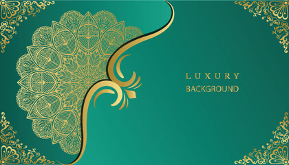 Arabesque style wonderful greeting and invitation card. Royal ornamental mandala design background. Decoration, Decorative, Ornament, Ornamental, India, Indian, invitation, Wedding, Anniversary, 