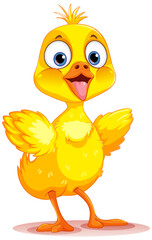 Isolated baby chicken cartoon