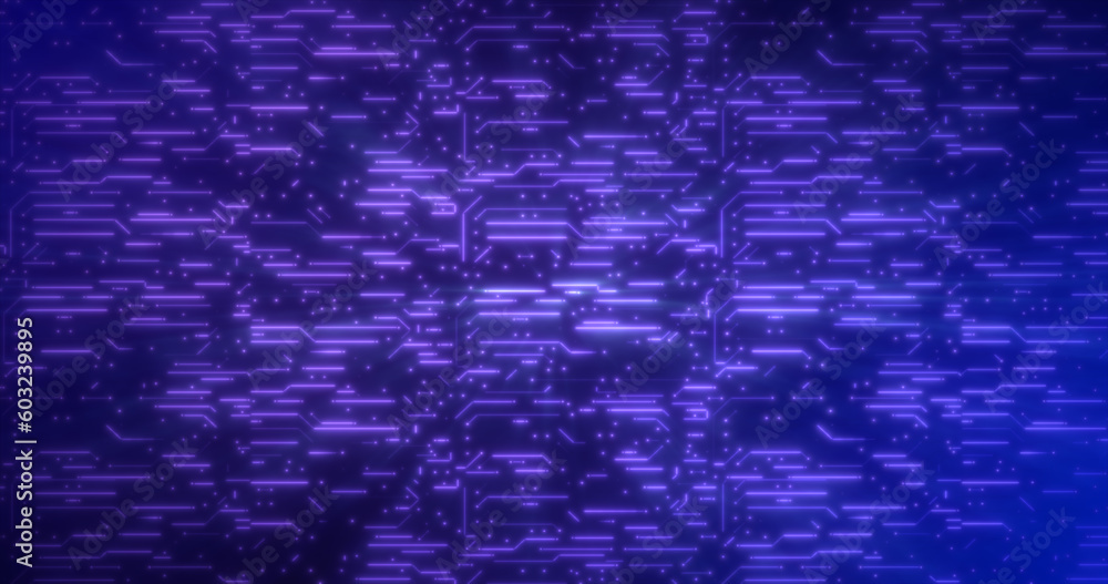 Poster abstract background of blue computer circuit boards digital hi-tech futuristic of lines and dots