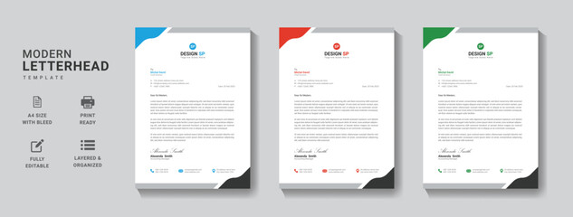 Letterhead Template	
